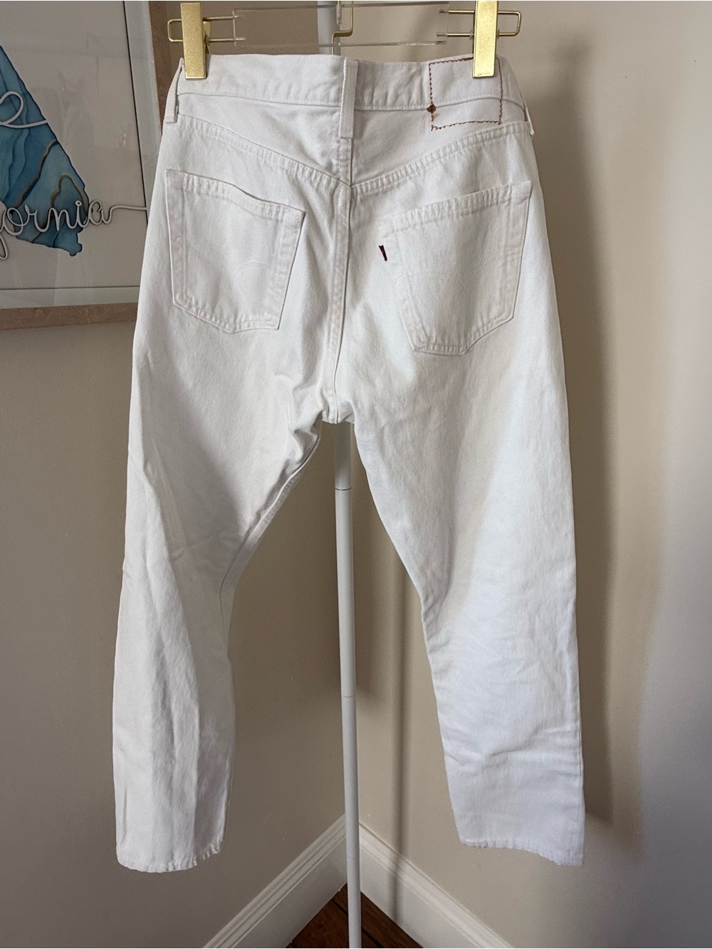 Vintage Levi's 506  White Relaxed Jeans 32x30